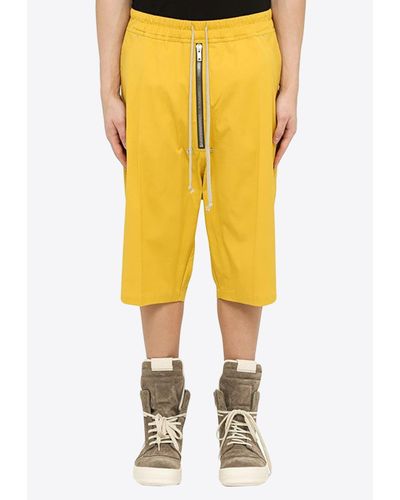 Rick Owens Casual Bermuda Shorts - Yellow