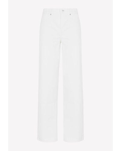 Jil Sander Standard Straight-Leg Jeans - White
