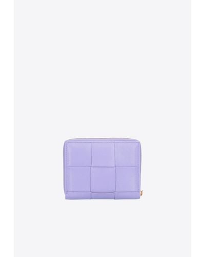 Bottega Veneta Zip-Around Wallet - Purple