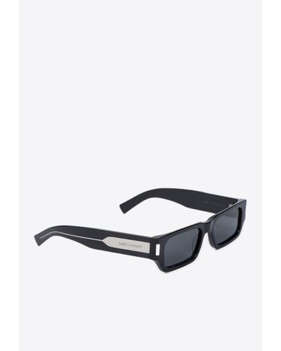 Saint Laurent Sl 660 Rectangular Sunglasses - White