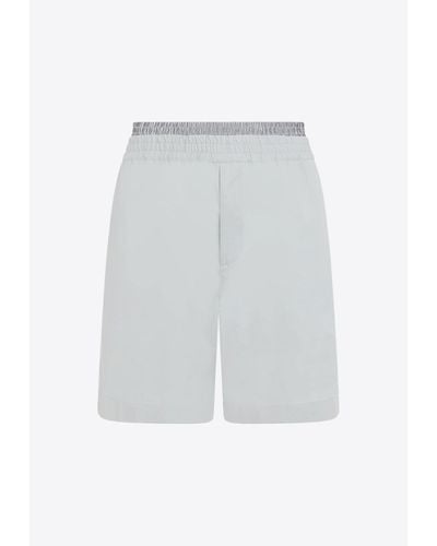 Bottega Veneta Double-Layer Shorts - White