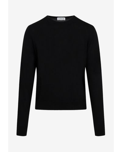 Lanvin Long-Sleeved Sweater - Black