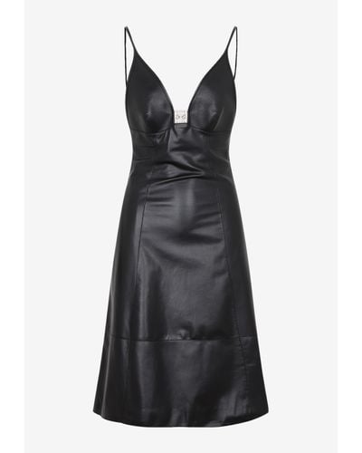 Loewe Anagram Strappy Dress - Black
