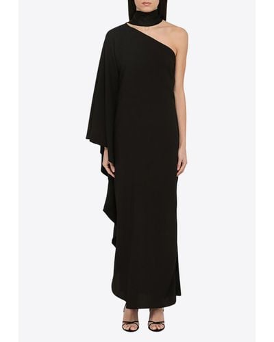 ‎Taller Marmo Bolkan One-Shoulder Asymmetrical Dress - Black