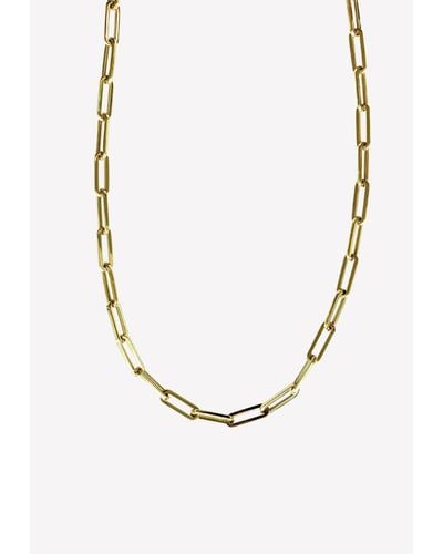 Alev Jewelry Paperclip Chain Necklace - White