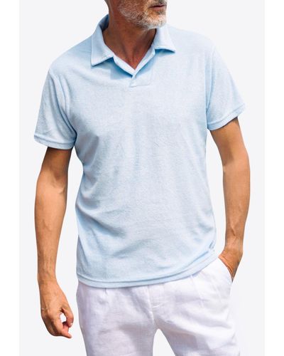 Les Canebiers Cabanon Polo T-Shirt - Blue