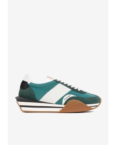 Tom Ford James Low-Top Sneakers - Green