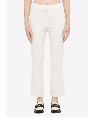 Department 5 Boot-Cut Tailored Pants - White