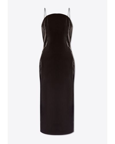 Jacquemus La Robe Carino Midi Dress - Black