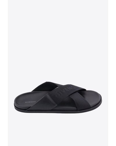 Givenchy G Plage Crossover-Strap Sandals - Blue