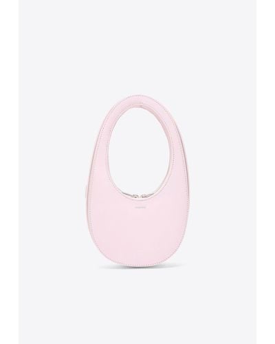 Coperni Mini Swipe Oval-Shaped Hobo Bag - Pink
