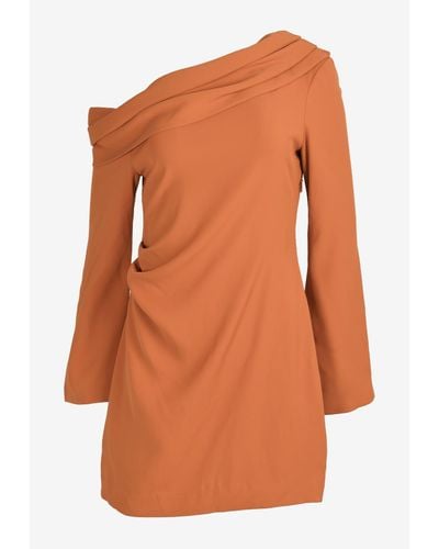 Mossman Sense Of You Mini Dress - Orange