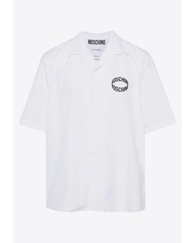 Moschino Logo Short-Sleeved Shirt - White