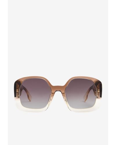 Fendi O'lock Logo Sunglasses - Purple