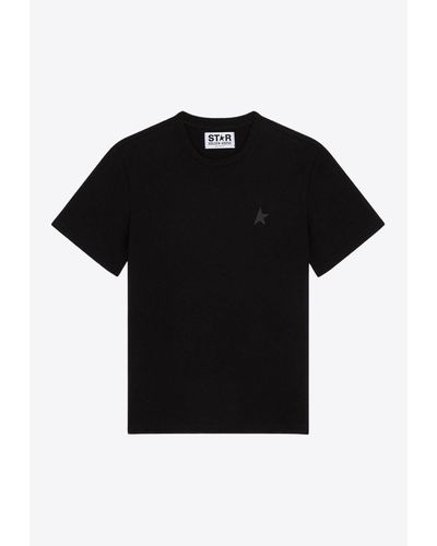 Golden Goose Star-Print Crewneck T-Shirt - Black