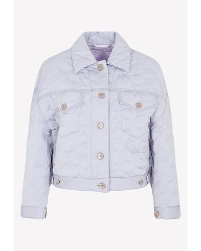 Acne Studios Quilted Button-down Jacket - Purple