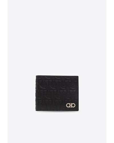 Ferragamo Bi-Fold Leather Wallet - White