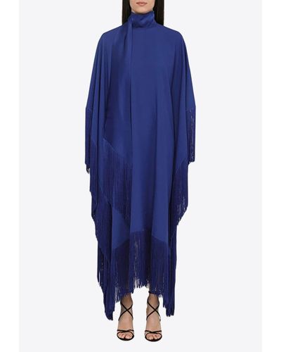 ‎Taller Marmo Fringe-Detailed Maxi Dress - Blue
