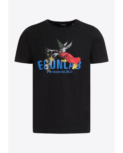 Egonlab Fantasia Print T-Shirt - Black