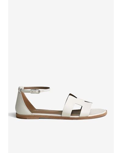 Hermès Santorini Sandals - White
