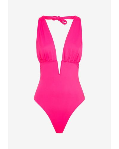 Tom Ford Halter-neck Swimsuit - Pink