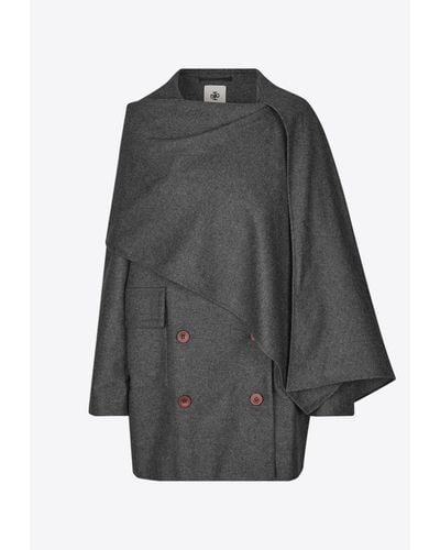 THE GARMENT Manhattan Drape Coat - Grey