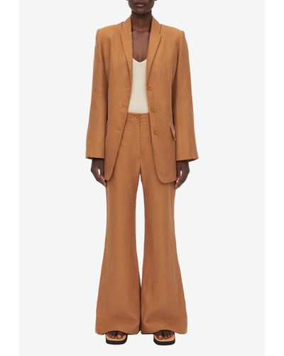 By Malene Birger Carass Flared Trousers - Brown