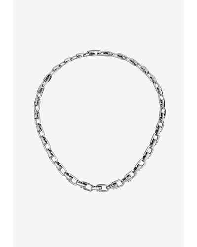 Eera Mega Reine Chain Necklace - Metallic