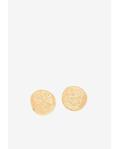Chloé Penelope Coin Earrings - White