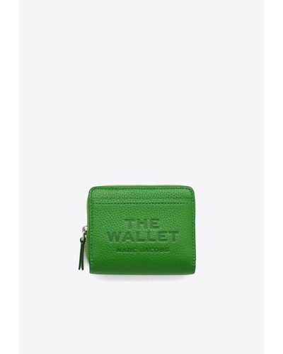 Marc Jacobs Mini Compact Leather Wallet - Green