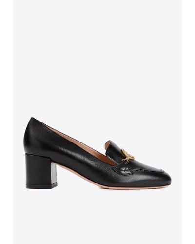 Bally Obrien 55 Leather Court Shoes - Black