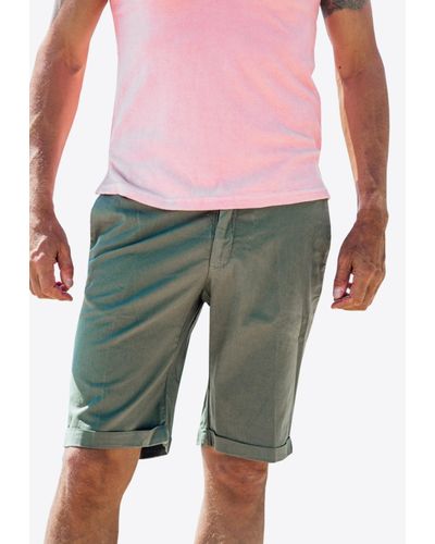 Les Canebiers Aiguiers Chino Shorts - Green