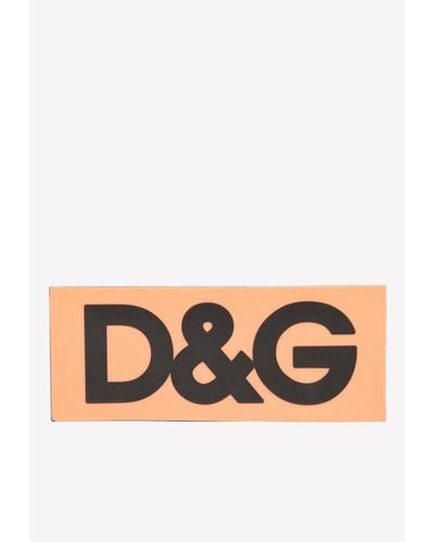 Dolce & Gabbana Portofino Sneakers In Fluorescent Nylon With Logotape - Orange