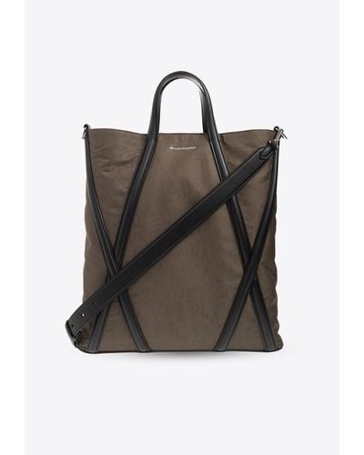 Alexander McQueen Harness Top Handle Bag - Black