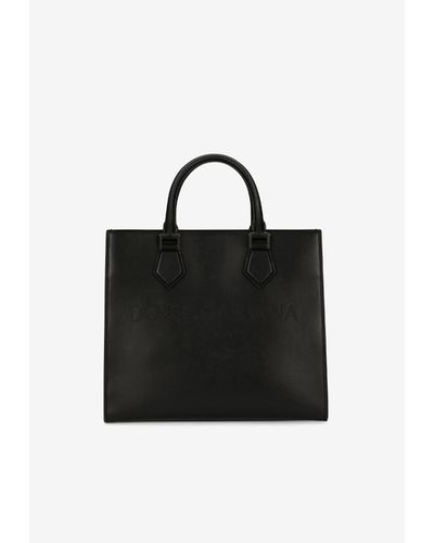 Dolce & Gabbana Logo Shopper Bag - Black