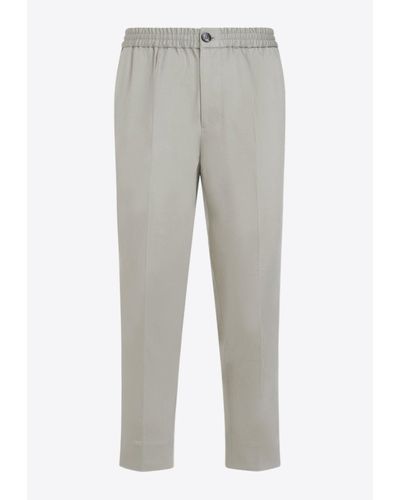 Ami Paris Elasticated Waist Pants - Grey