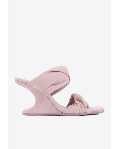Rick Owens Cantilever 8 95 Twisted-Straps Sandals - Pink