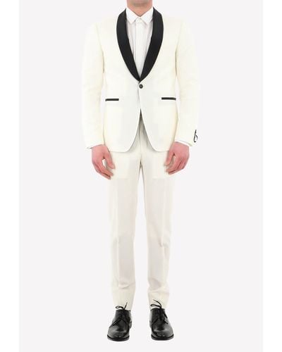 Tonello Single-Breasted Tuxedo Suit Set - Natural