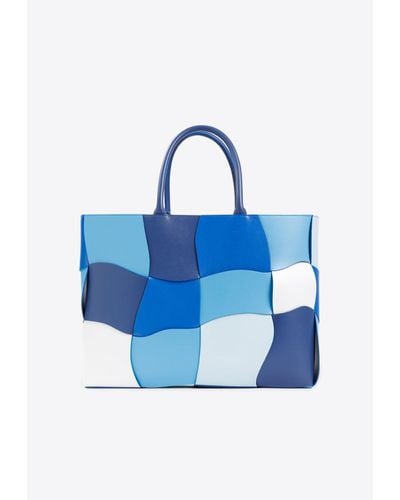 Bottega Veneta Distorted Arco Tote Bag - Blue