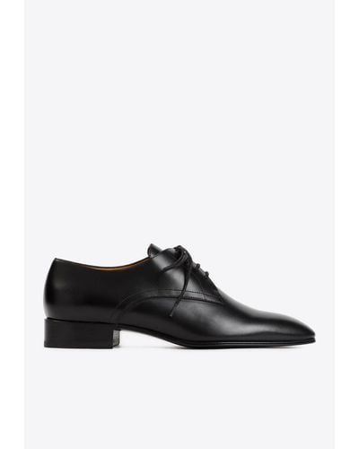 The Row Kay Oxford Lace-Up Shoes - Black