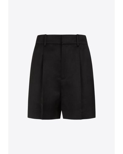 Ralph Lauren Seira Linen-Blend Shorts - Black
