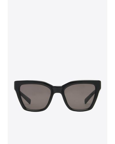 Saint Laurent Square Acetate Sunglasses - Gray