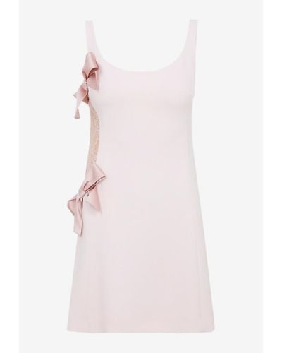 Giambattista Valli Sleeveless Bow Mini Dress - Pink