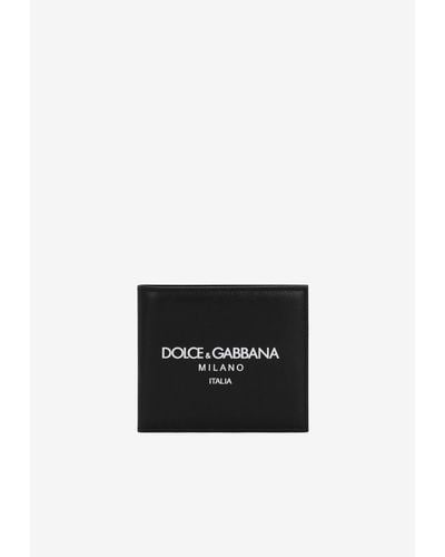 Dolce & Gabbana Milano Logo Bi-Fold Wallet - White