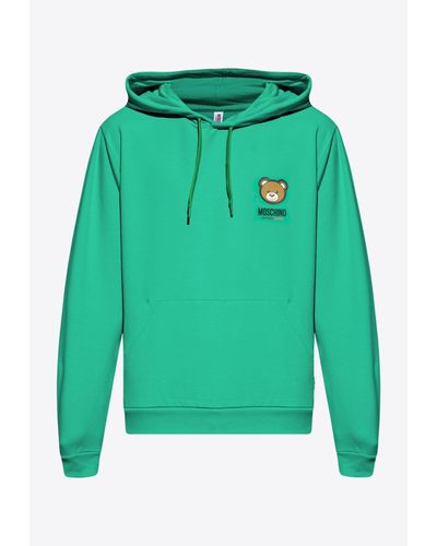 Moschino Teddy Bear Hooded Sweatshirt - Green