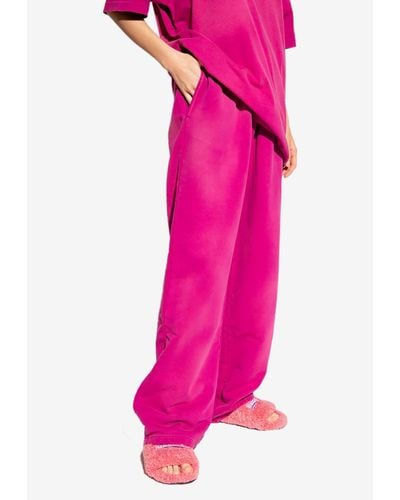 Balenciaga Political Campaign Vintage Track Trousers - Pink