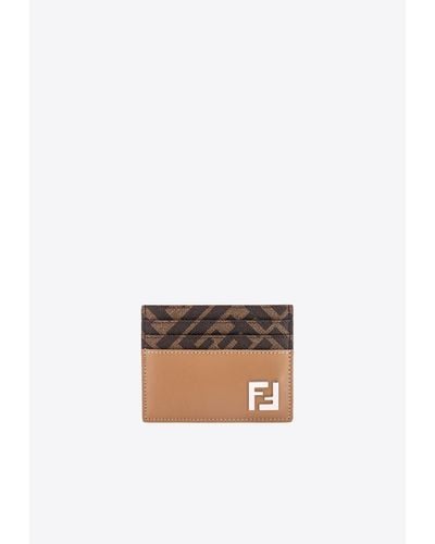Fendi Ff Squared Cardholder - White