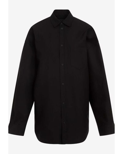 Balenciaga Long-Sleeved Shirt - Black