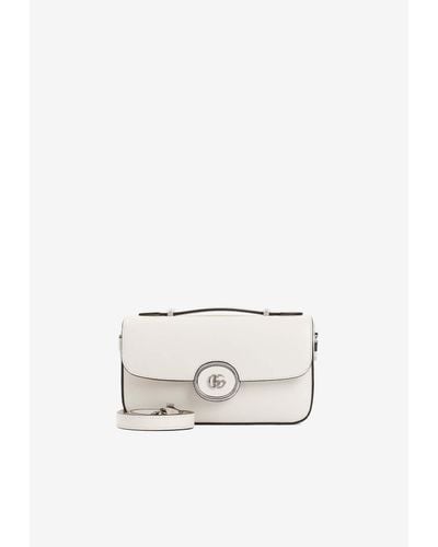 Gucci Petite Calf Leather Handbag - White