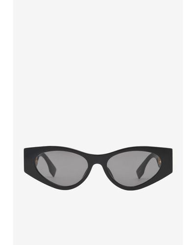Fendi O'Lock Cat-Eye Sunglasses - Gray